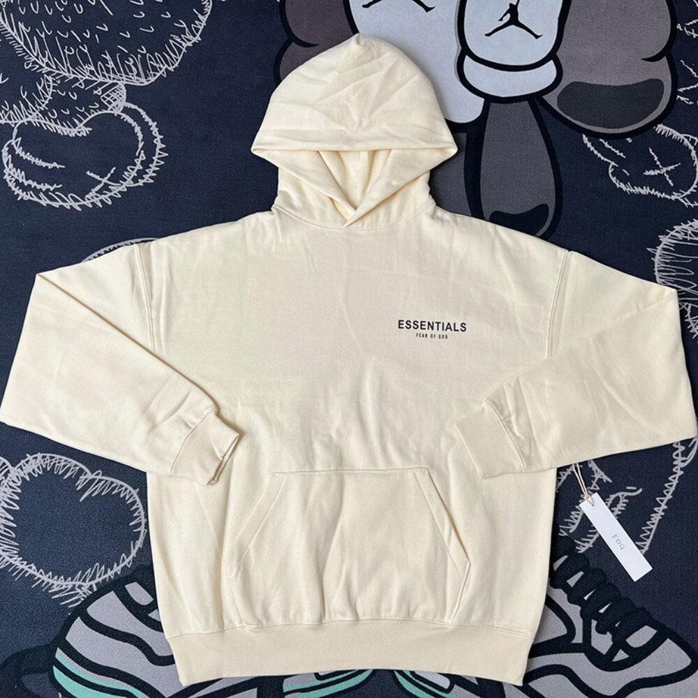 Fear of God White Hooded Sweatshirt